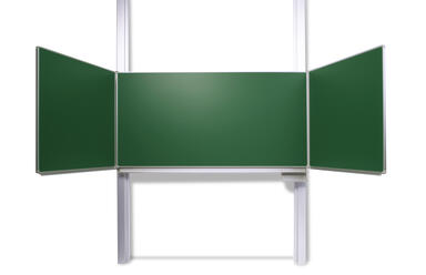 Klappschiebetafel mit Pylonen, grün