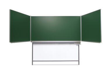 Klappschiebetafel mit Unterbau und Gegengewicht, grün