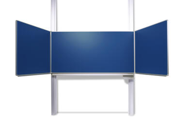 Klappschiebetafel mit Pylonen, blau