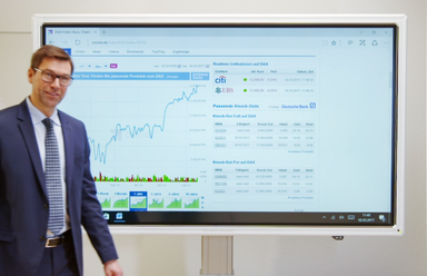 Wittler-Shop digitalesTouch-display fahrbar für Büro und Geschäftskunden