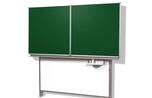 Klappschiebetafel mit Unterbau und Gegengewicht, grün