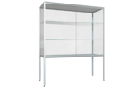 Glasvitrine mit Beinen