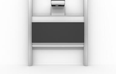 interaktive-beamer-doppelschiebetafel-pylonen-schwarz-frontal