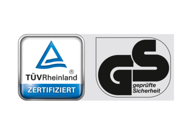 TÜV- und GS-Prüflogo